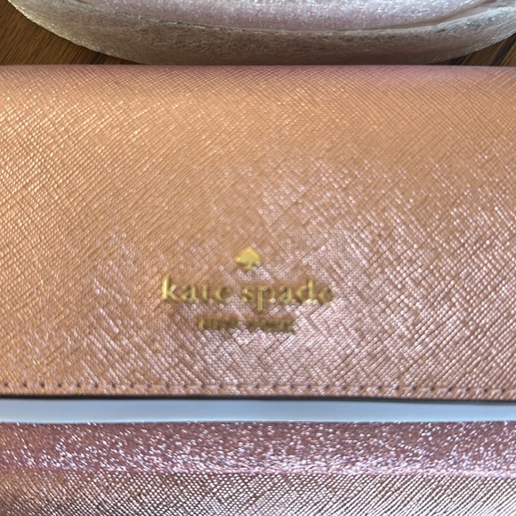 Kate Spade NWT Pink Glitter Mix Crossbody Duo $299 MSRP - Picture 3 of 6